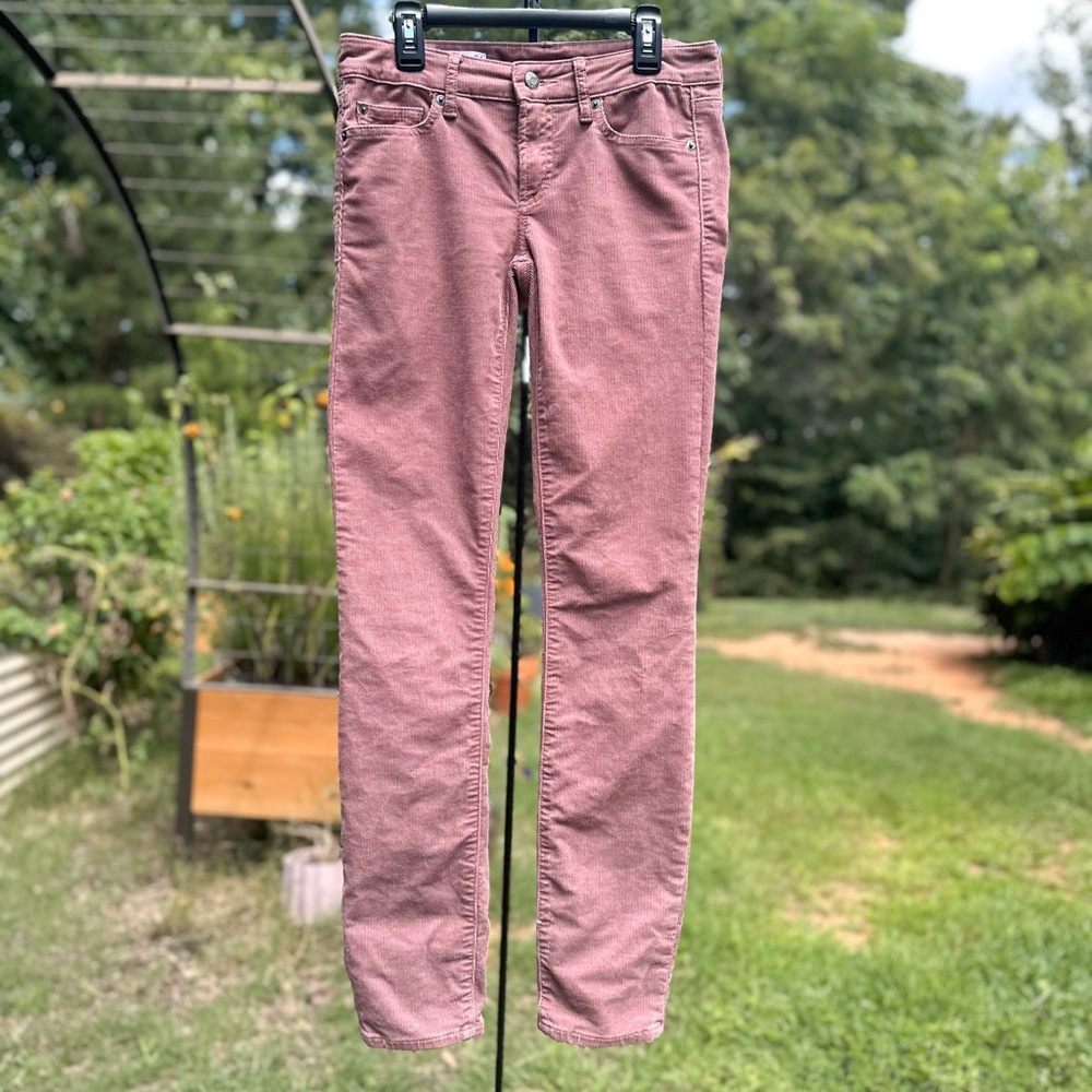 GAP Dusty Rose Mauve Corduroy Skinny Jeans